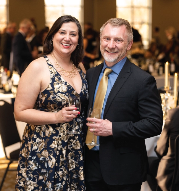 Guests at a event at the Rogalski Center.