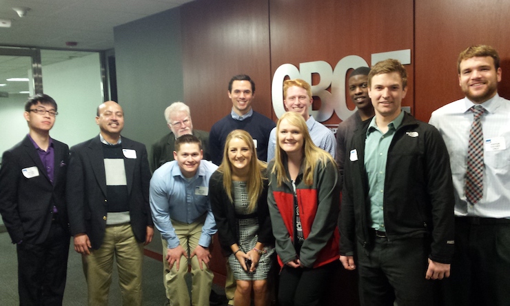 group photo at CBOE