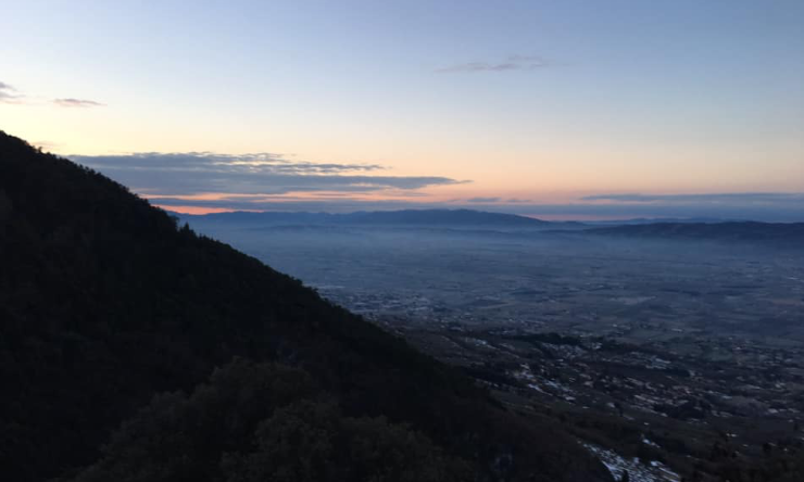 dawn in Assisi, Italy