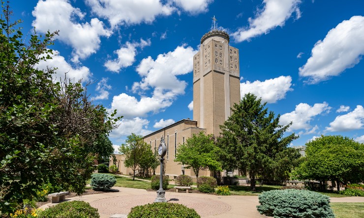 Christ the King chapel in spring