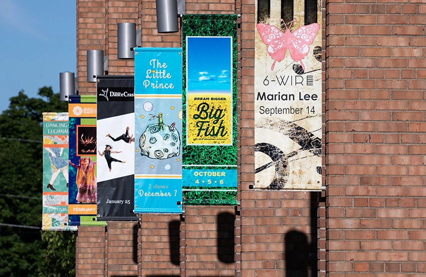 The exterior of Galvin Fine Arts Center on St. Ambrose University's campus.